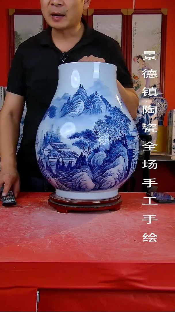 摆件景德镇陶瓷 全场手工手绘