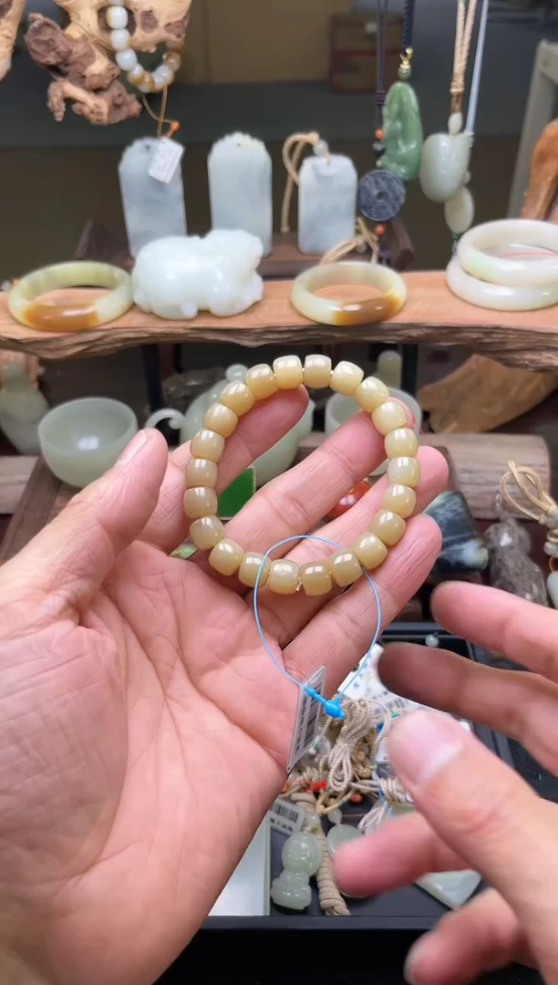 【闪购商品】和田玉手串未镶嵌且末迪克兰老型9006309