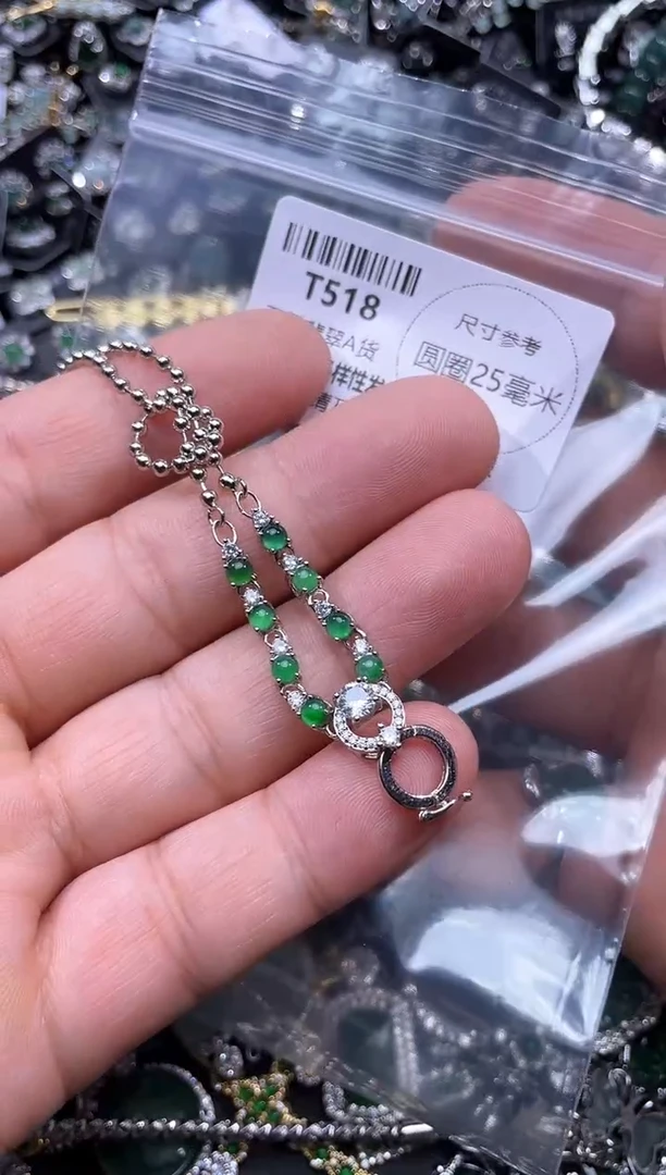 【闪购商品】翡翠颈饰未镶嵌T518项链