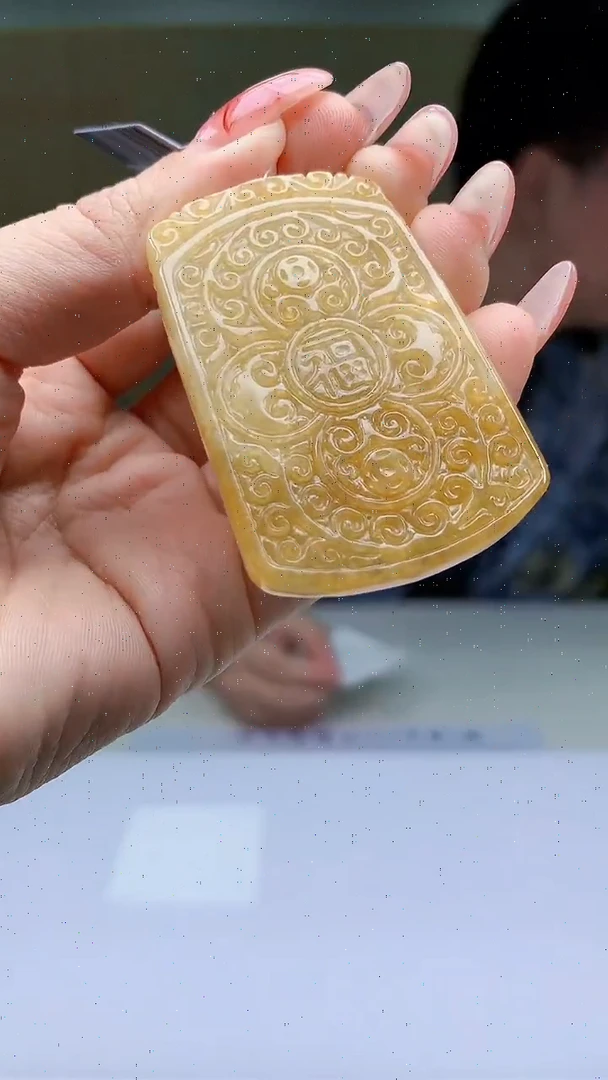 【闪购商品】定制翡翠未镶嵌4688ty-毛货挂件79