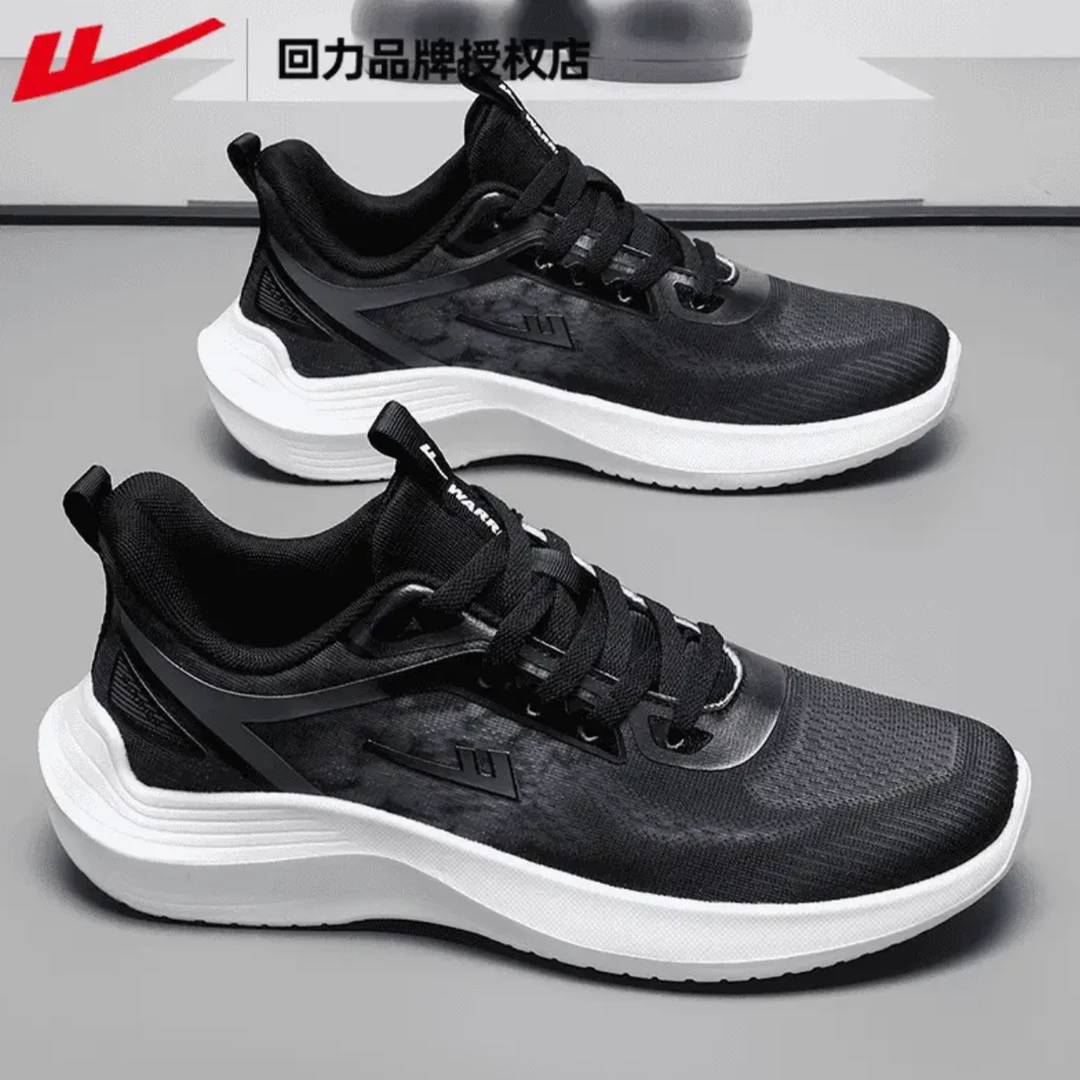 回力男鞋运动鞋男款2025新款网面春夏透气轻便软底减震跑步鞋子男