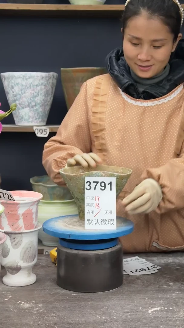 景德镇陶园花盆3791