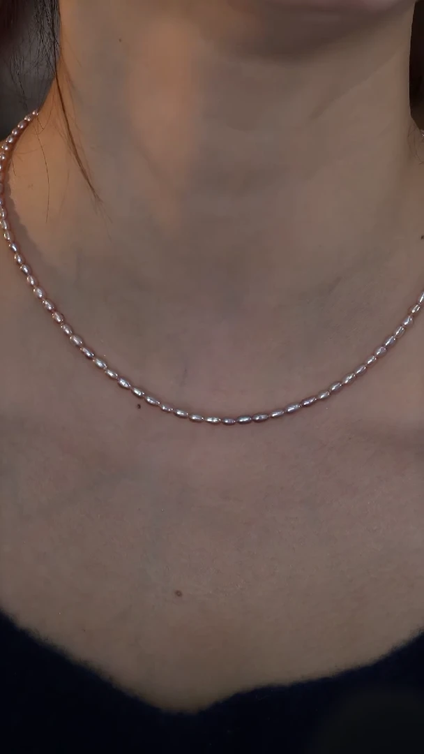 【闪购商品】银S925镶嵌淡水珍珠紫色小米珠紫米