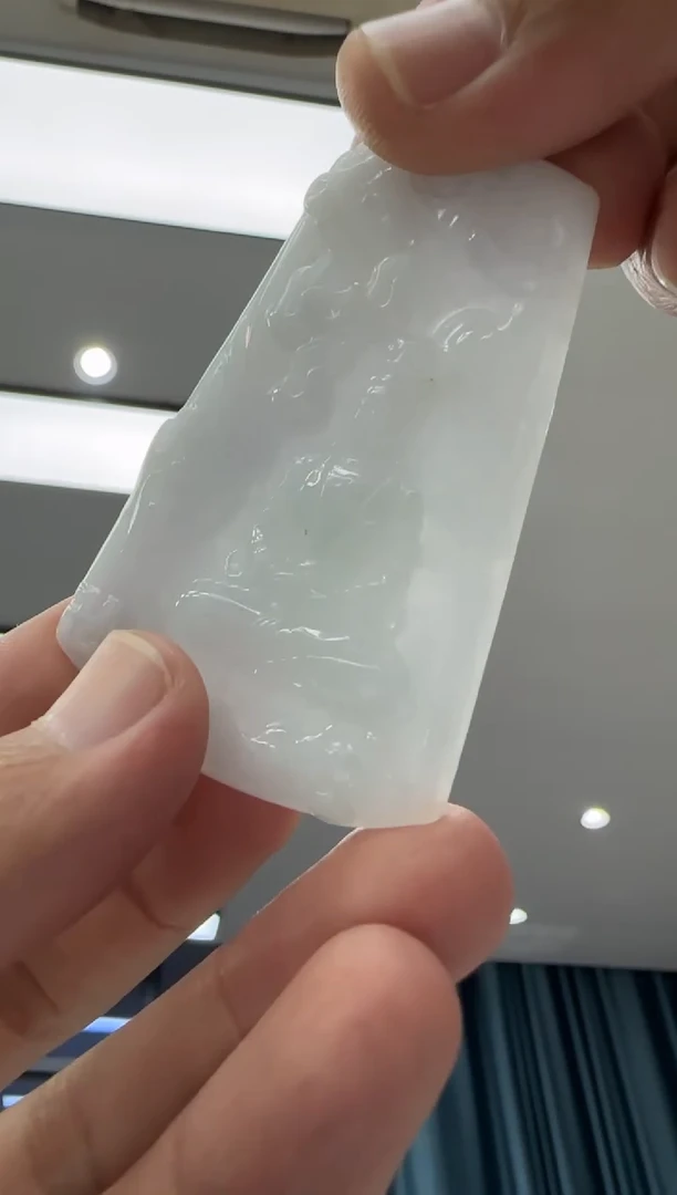 颈饰未镶嵌翡翠天然翡翠A货孤品一件