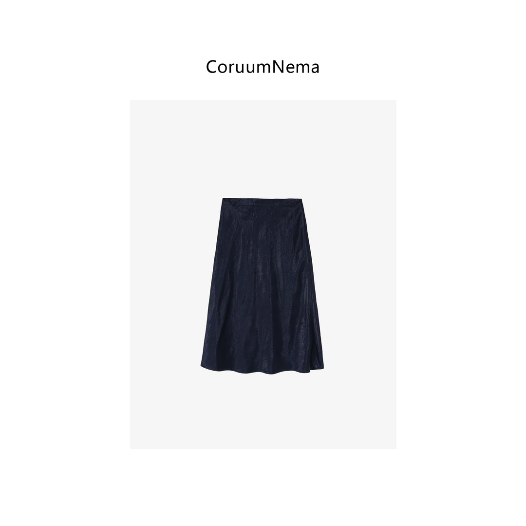 【CoruumNema】2025年新款显瘦A字百搭复古气质半身裙180302
