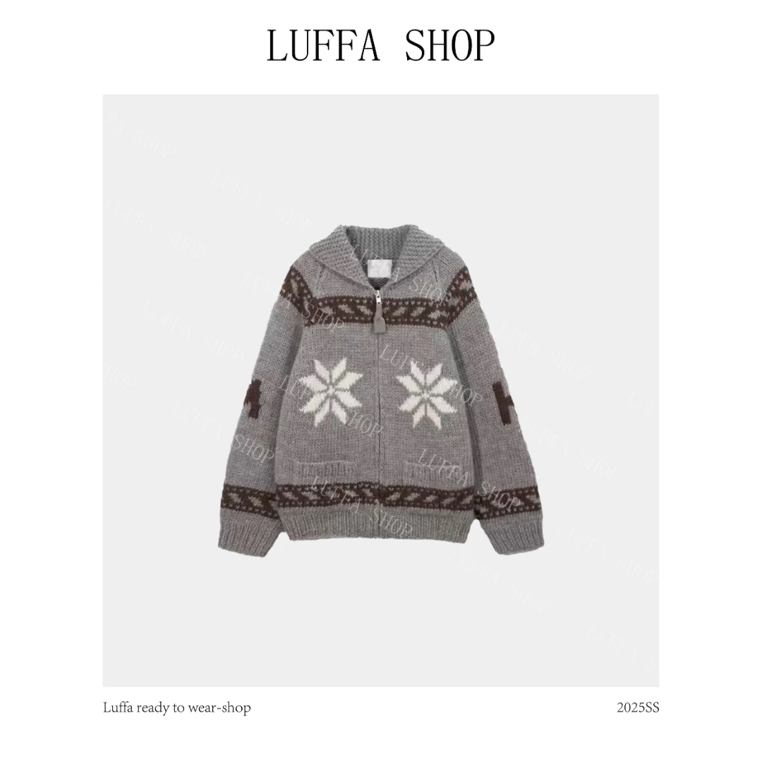 【Luffa shop】“圣诞雪花”韩系氛围感穿搭小众韩版毛衣ZZ20251213