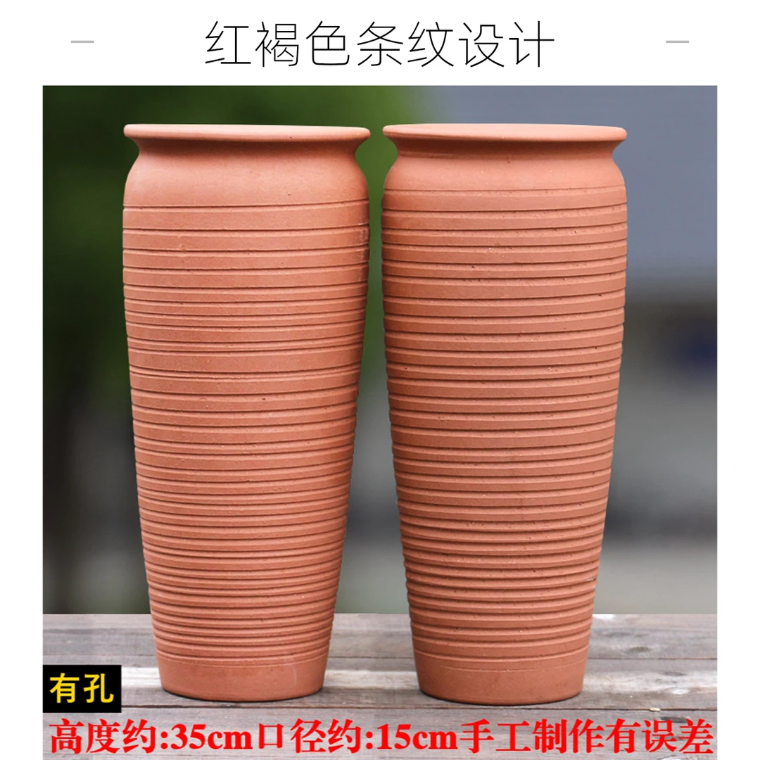 粗陶透气多肉植物花盆手工陶罐九尾狐盆TZ050