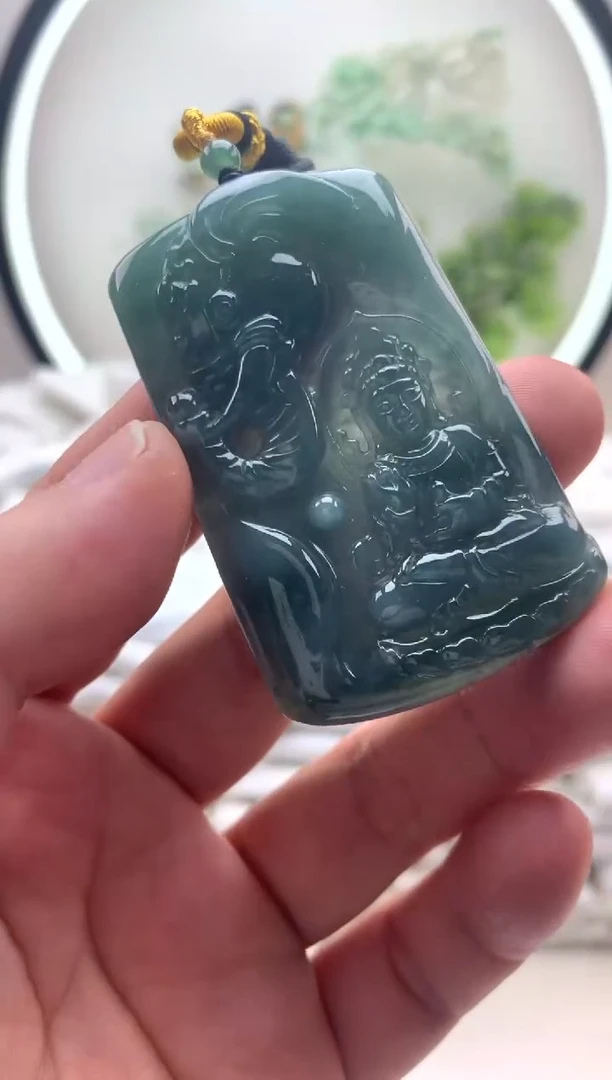 颈饰未镶嵌翡翠普贤