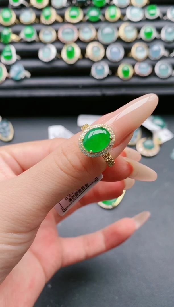【闪购商品】翡翠戒指银S925镶嵌1111111