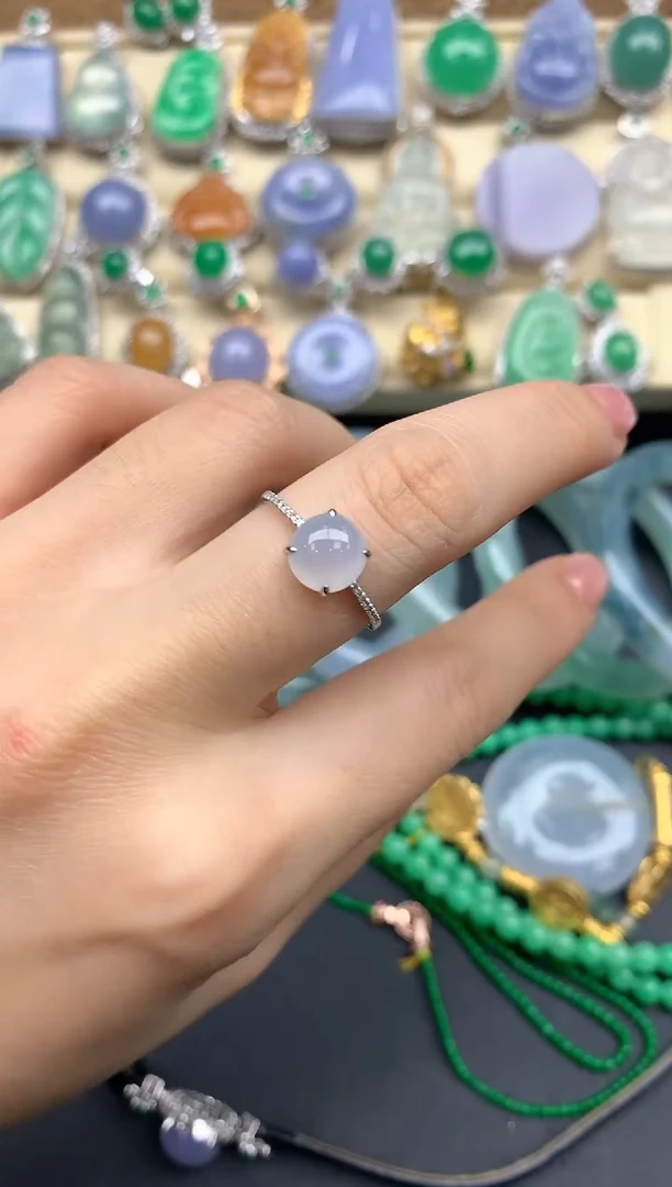 【闪购商品】翡翠戒指18K金镶嵌166-中国好珍宝