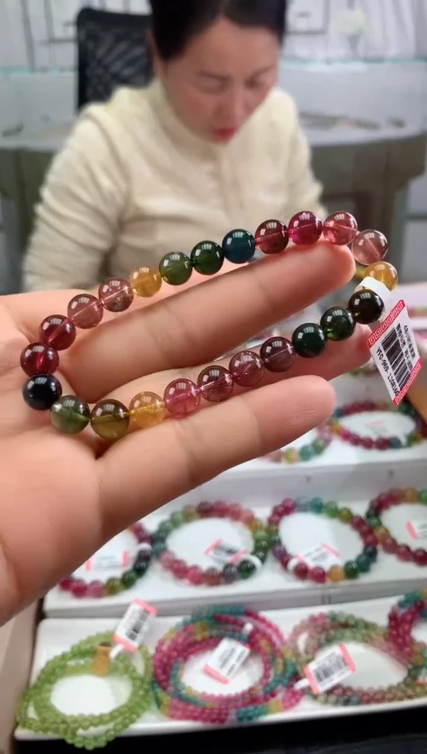 【闪购商品】碧玺手串未镶嵌多样性发一条