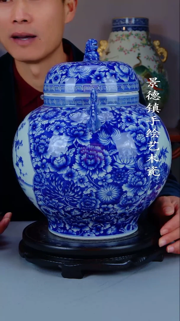 摆件陶瓷景德镇手工手绘陶瓷摆件91