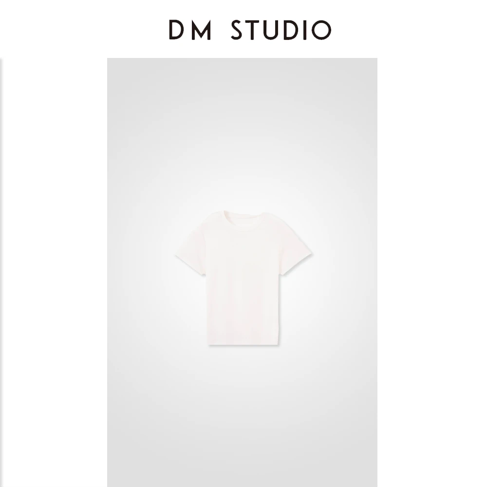 【DM】小白T | 莱赛尔 纯色圆领短袖T恤夏季新款百搭显瘦