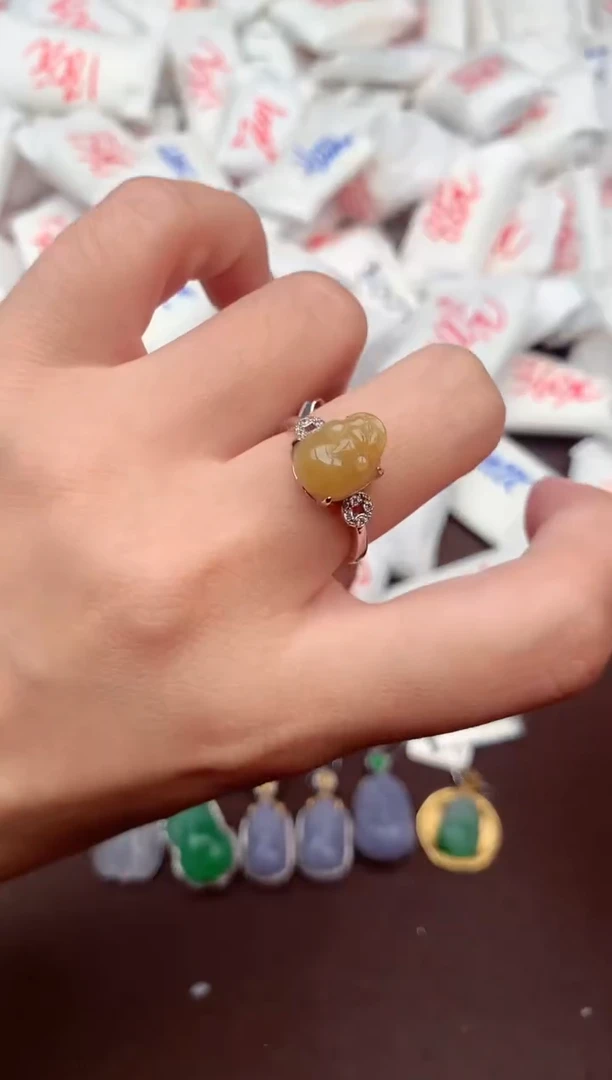 【闪购商品】翡翠戒指银S925镶嵌一