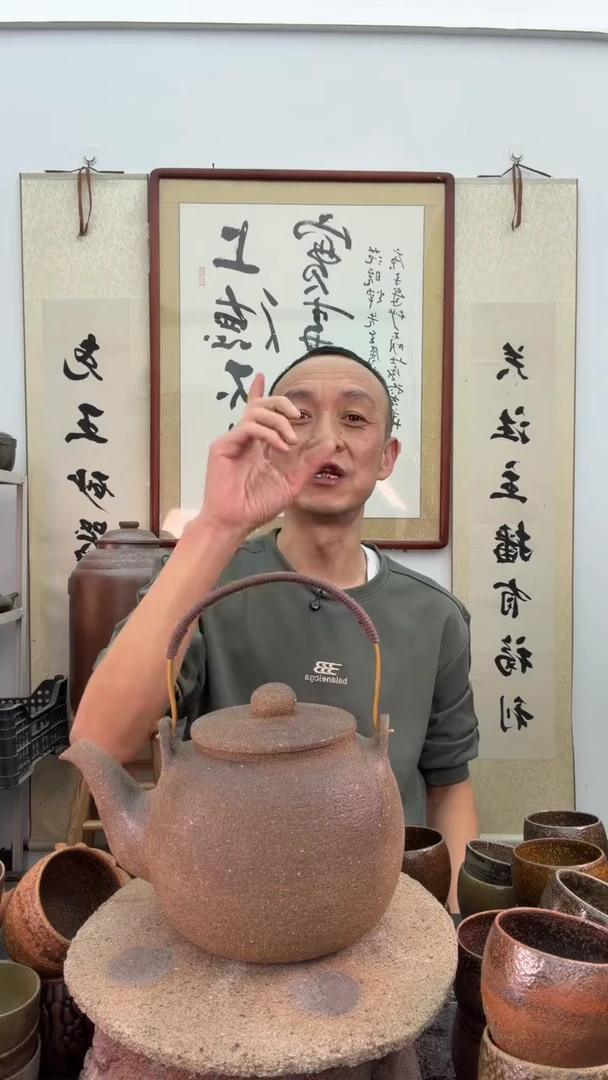 全手工红色活动把龙蛋提梁壶非遗技艺1.2升