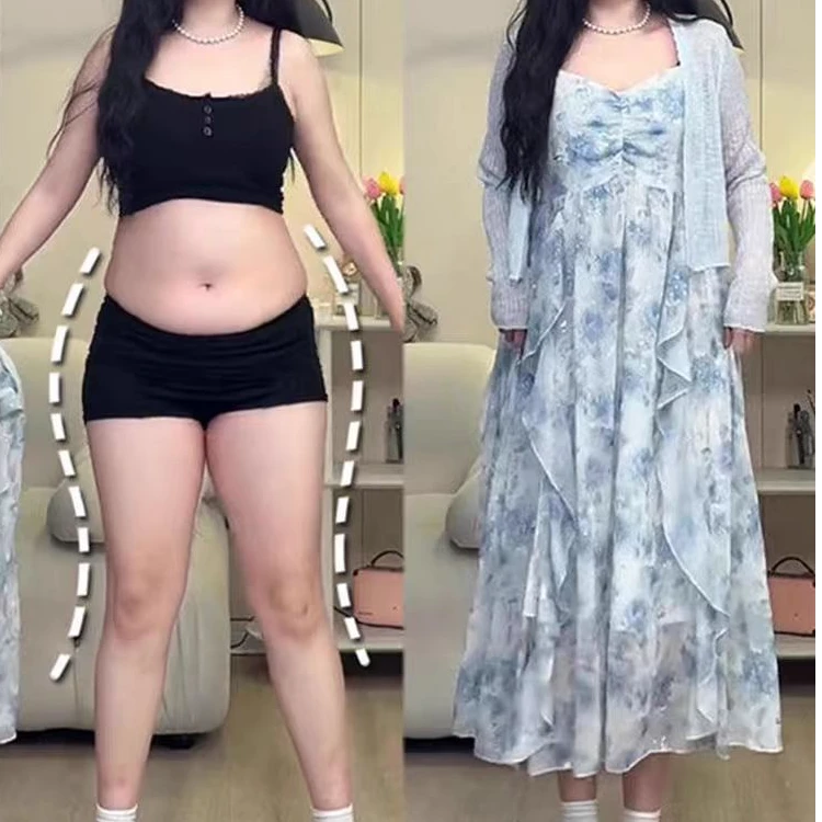 大码女装胖mm温柔风连衣裙女2025夏装裙子气质显瘦荷叶边吊带长裙