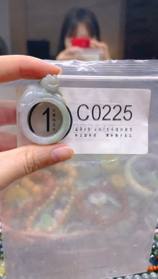 翡翠未镶嵌颈饰21圈/C/翡翠A货一图一物