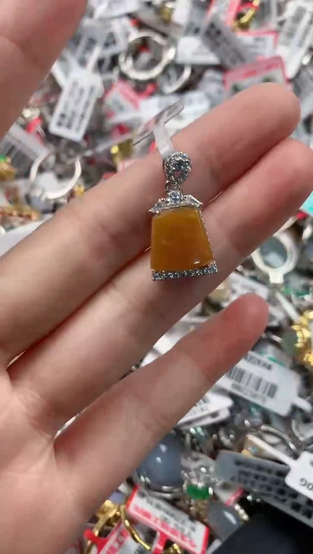 银S925镶嵌戒指翡翠666----10