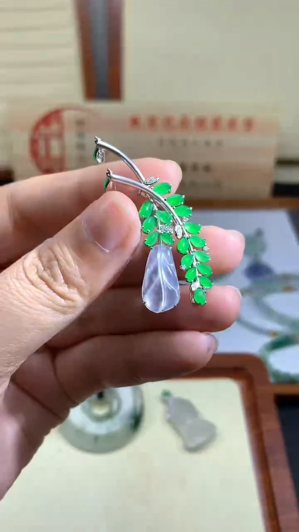 【闪购商品】定制翡翠18K金镶嵌////////