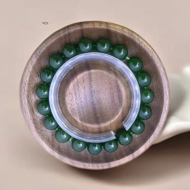【佳玺珠宝】144 精美手串 菠菜绿10mm