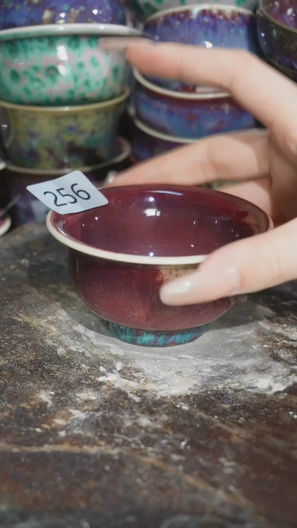 摆件精品窑变钧瓷茶器