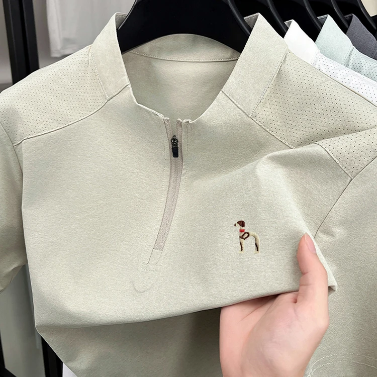 【专卖店发货 专柜清仓】奥莱撤柜哈吉牌轻奢短袖T恤时尚速干POLO衫
