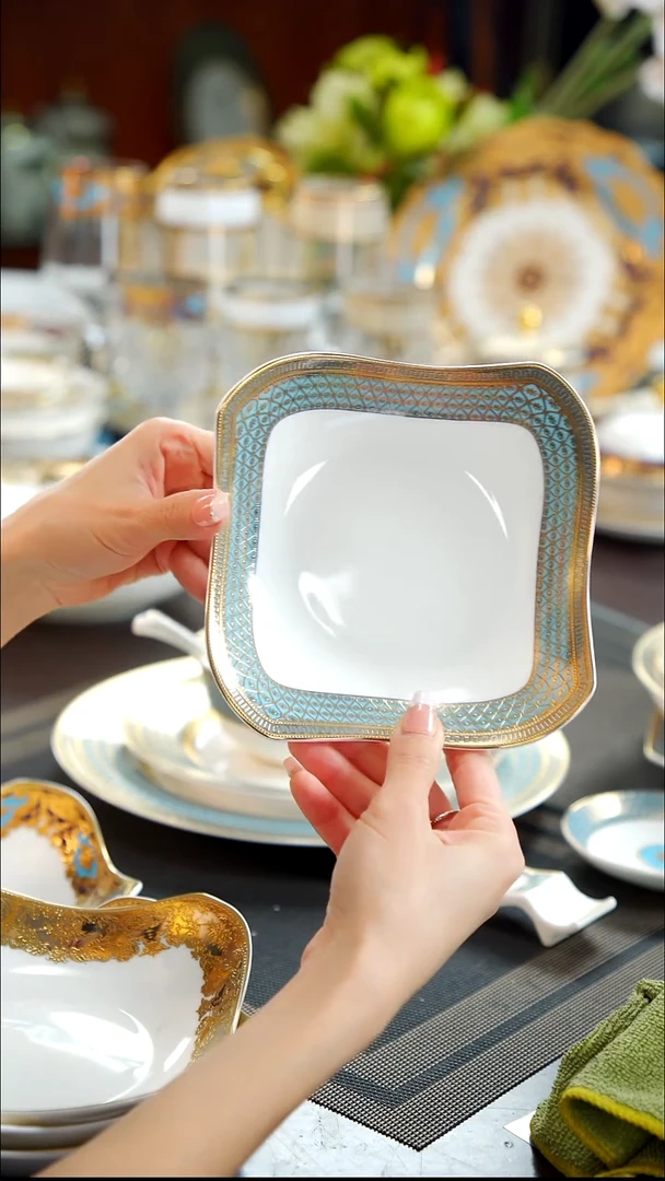 瓷片6英寸沙拉碗2个