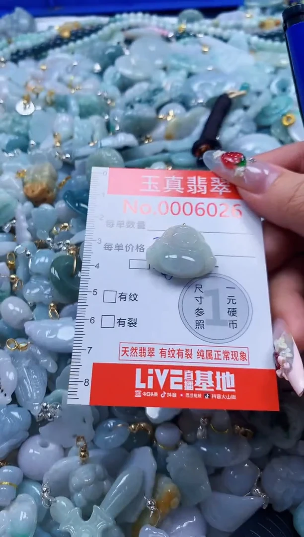 翡翠未镶嵌吊坠(不含链)6026