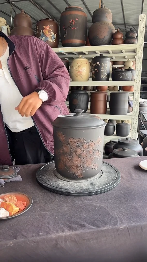 罐线雕牡丹7饼装