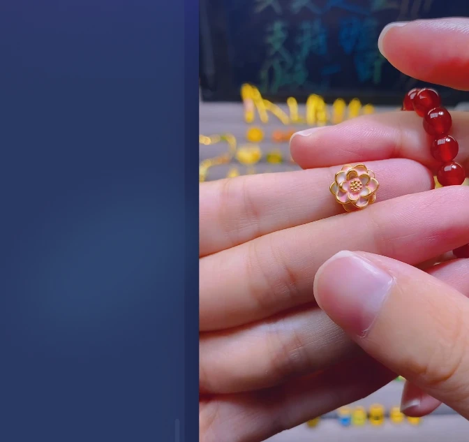足金999粉莲花*2/ 多样性发