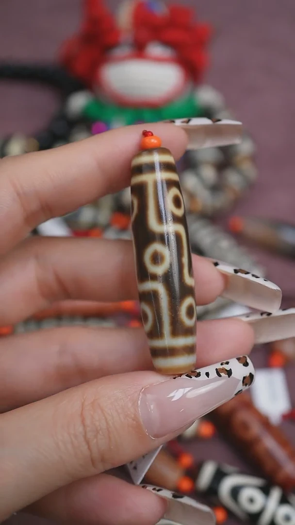 【闪购商品】玛瑙/玉髓颈饰未镶嵌蚀花玛瑙珠定制编绳