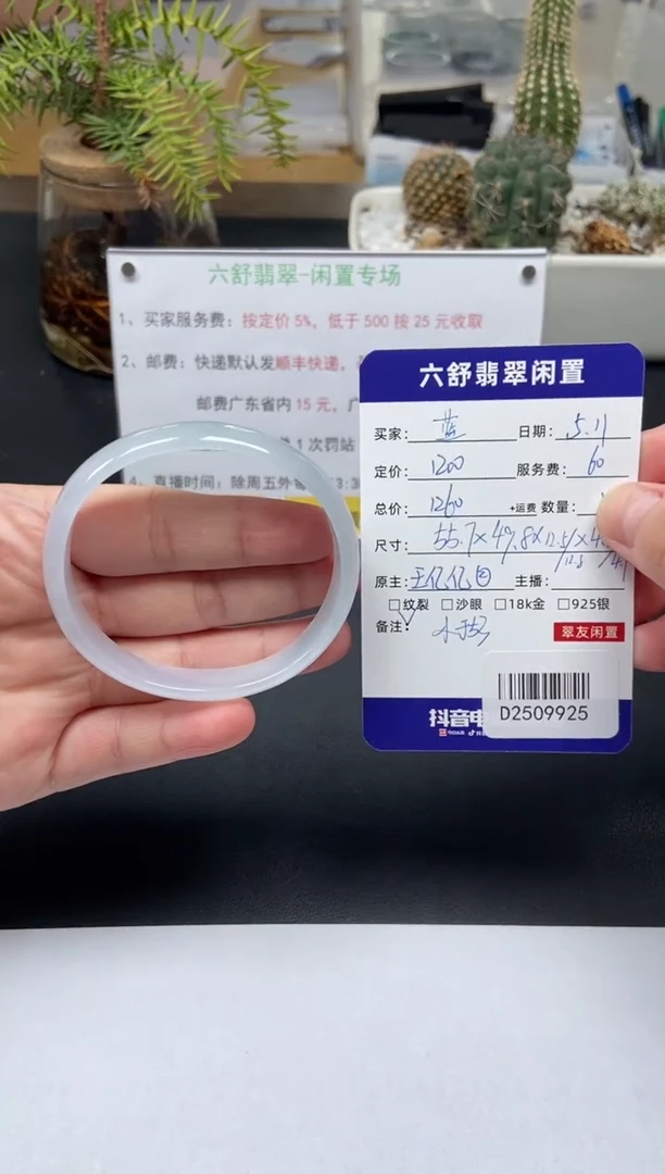 翡翠手镯未镶嵌D2509925