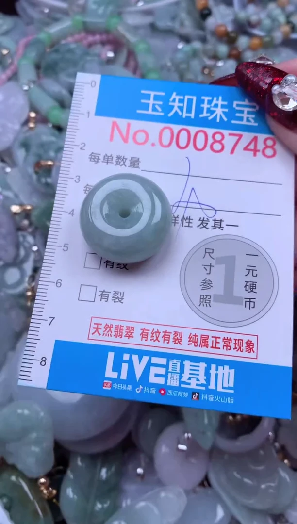 吊坠(不含链)未镶嵌翡翠8748