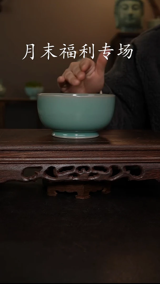 摆件瓷仿古手工罗汉碗