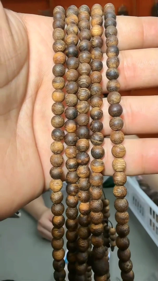 沉香手串40号海南黑油阁12g0.6多样性发一