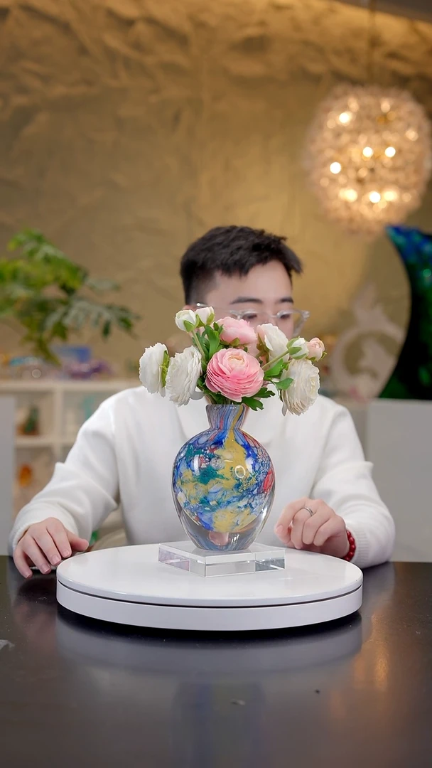 手工艺品琉璃莫奈花园设计款香薰瓶