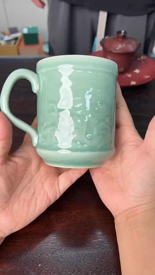 龙泉云间青瓷小米茶器