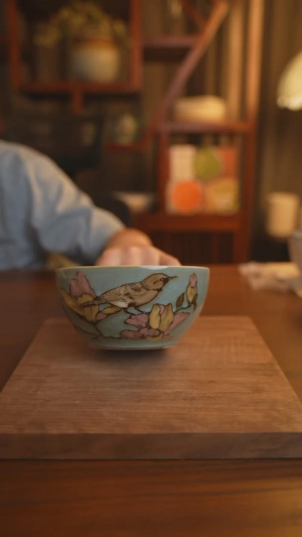 瓷手绘面碗手绘手绘手绘一只
