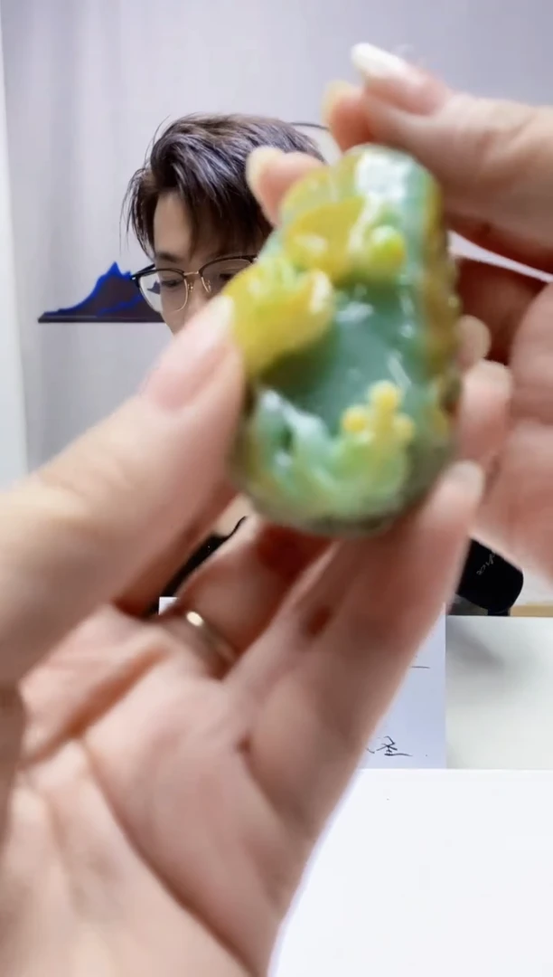 翡翠未镶嵌颈饰5159dd-毛货挂件11