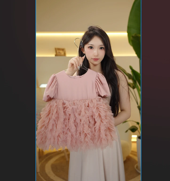 【现货】女童突突裙子无袖蓬蓬裙2025夏款女孩时尚洋气38122