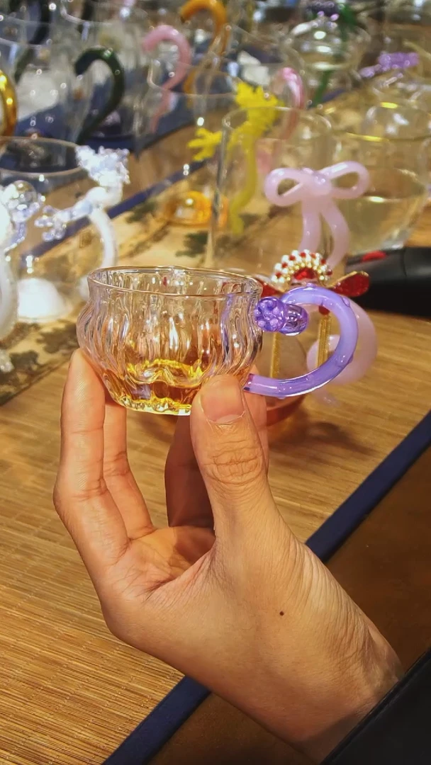 【闪购商品】藕节小把杯晶焱金标紫色老客定闪