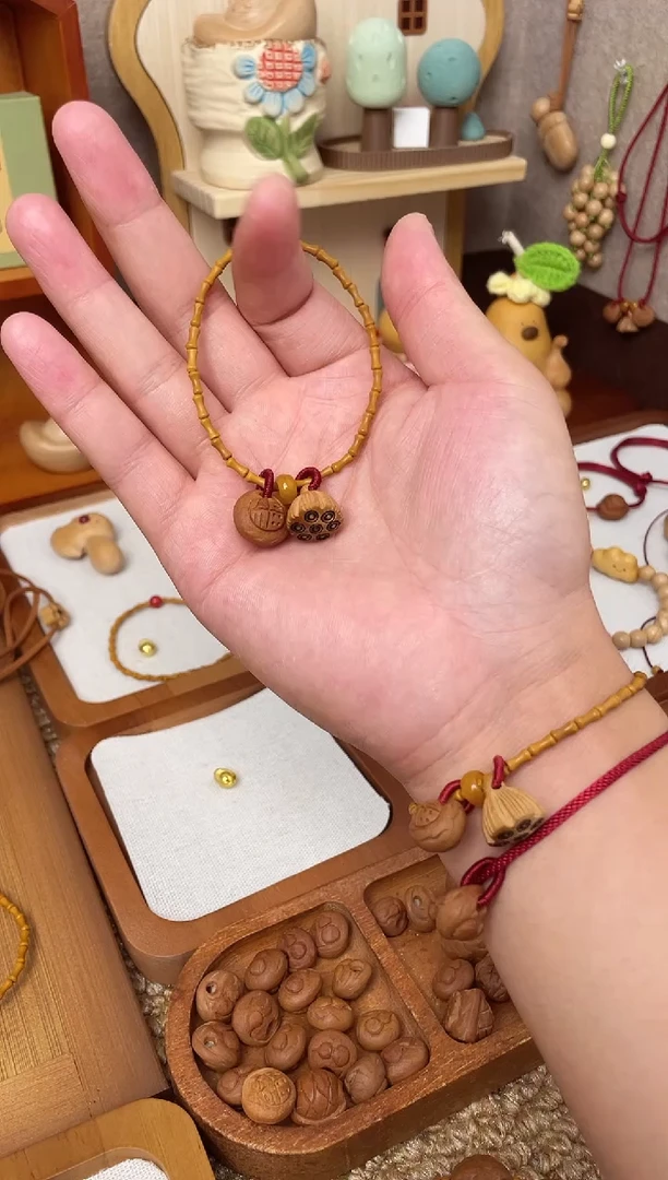 手串/手链核桃竹节手串一物一拍好运连连款
