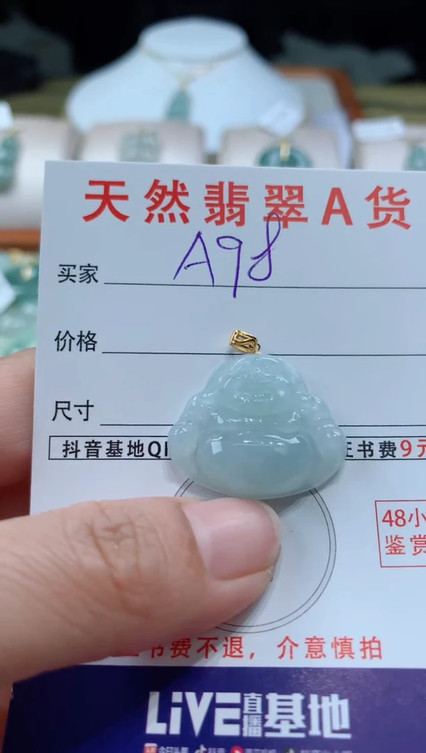 【闪购商品】翡翠颈饰未镶嵌天然A货翡翠挂件
