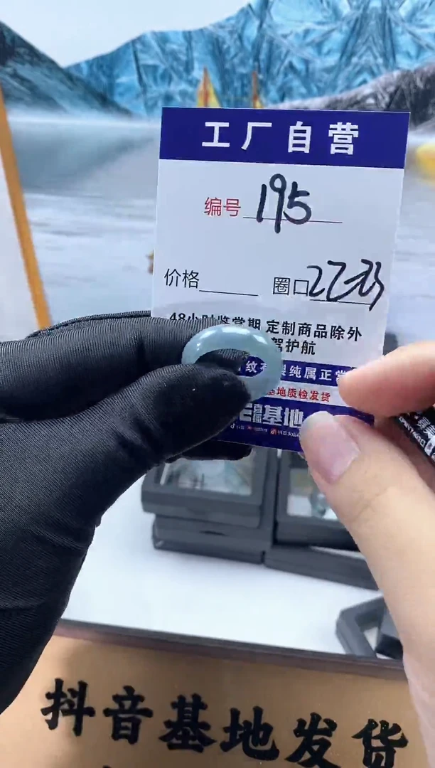 未镶嵌戒圈翡翠195