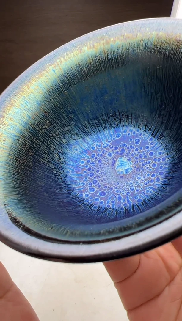 茶盏建窑建盏 杨飞曜变