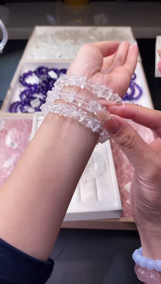 【闪购商品】水晶/未镶嵌梅尔卡巴水晶手串