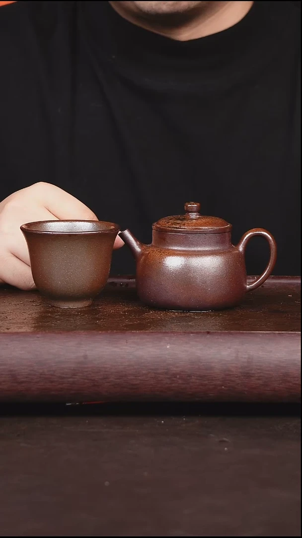 茶壶紫砂柴烧 岩心德中