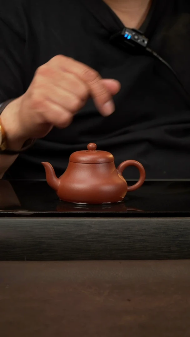 茶壶紫砂2 君德 黄龙山朱泥 120cc