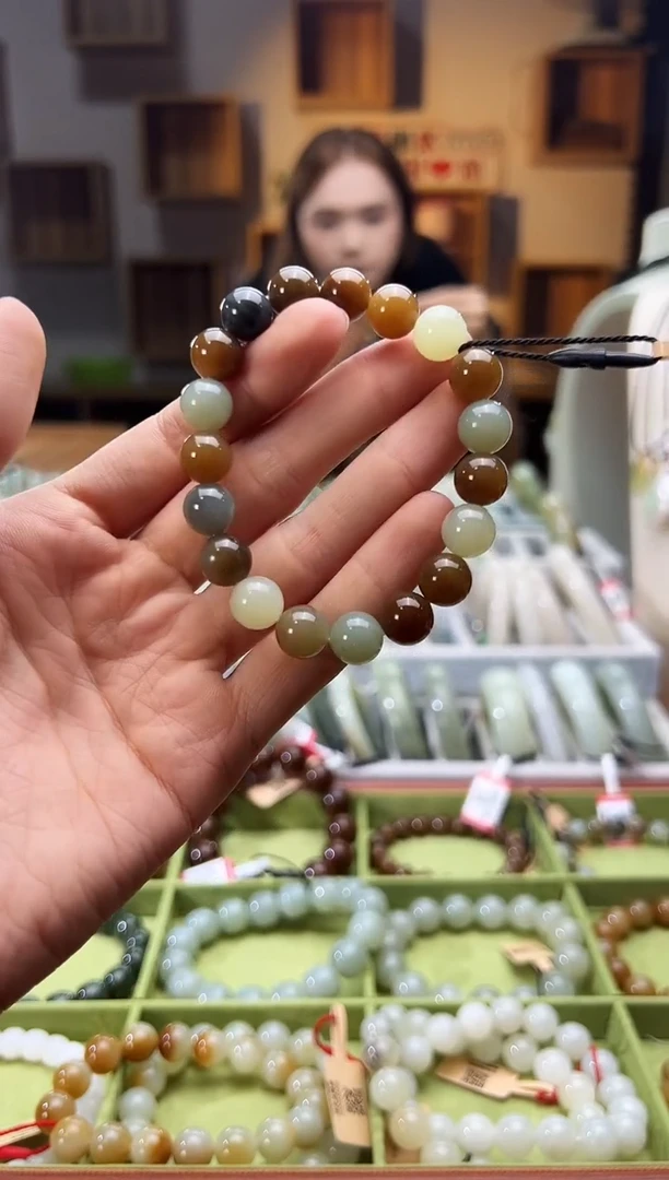 未镶嵌手串和田玉楼兰多宝手串卡10