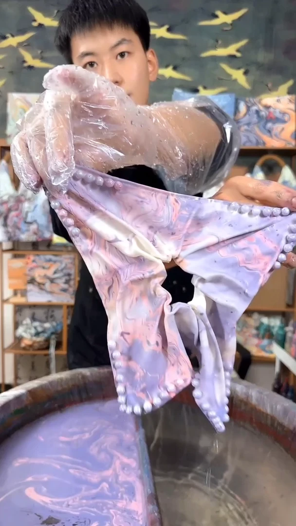 珍珠方巾 926 手工微瑕 不喜勿拍 不退不换